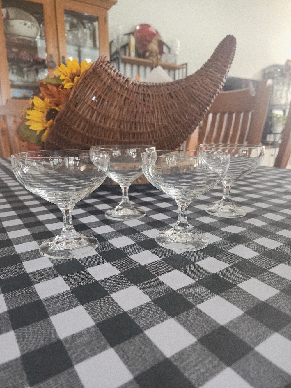 Schott Zwiesel Clear Glass Stemmed Coupe Set of 4